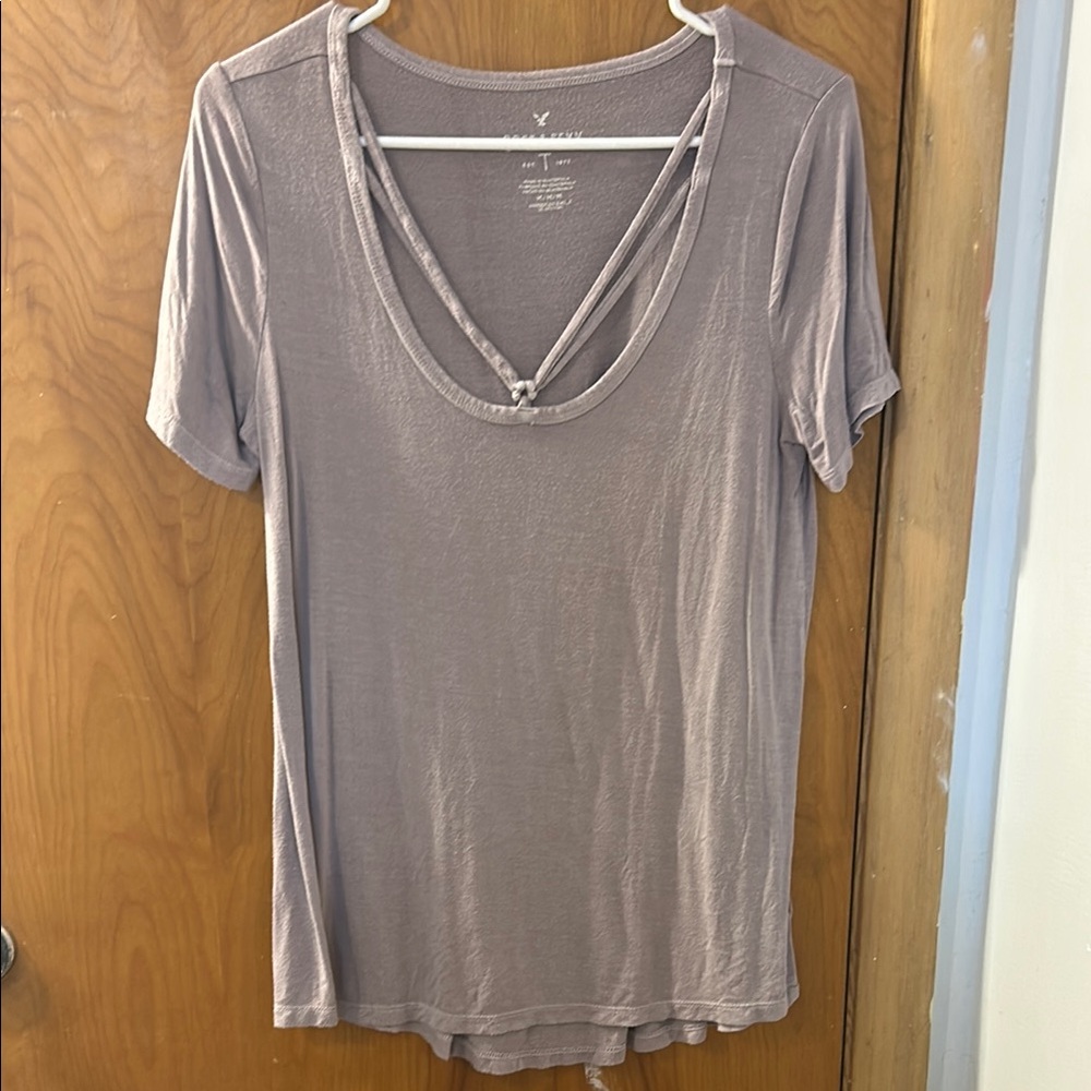 American Eagle Outfitters Soft Mauve Women's Top